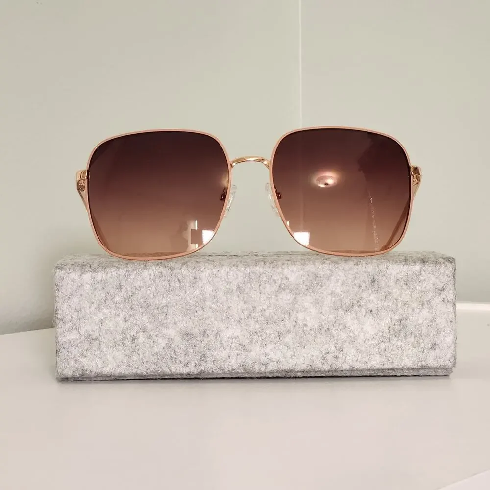 KENNETH COLE New York Sunglasses 28T, Shiny Rose Gold